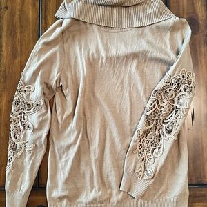 Venus Embroidered Turtleneck Sweater
